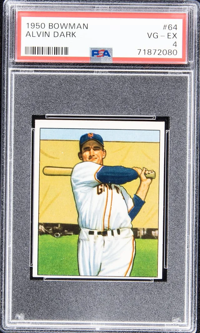 1950 Bowman Alvin Dark #64 card image