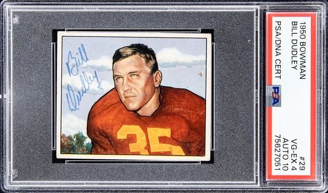 1950 Bowman Bill Dudley #29 card image