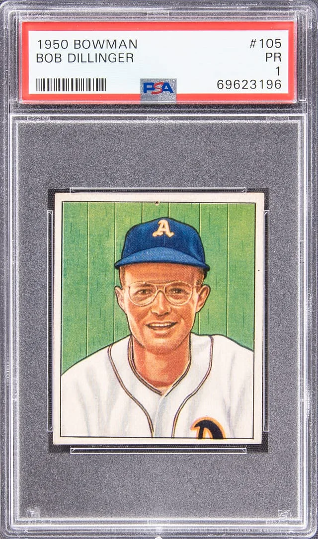 1950 Bowman Bob Dillinger #105 card image