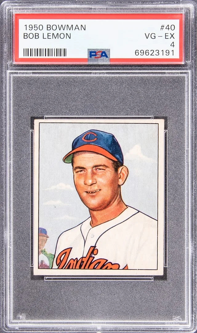 1950 Bowman Bob Lemon #40 card image