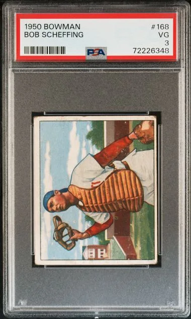 1950 Bowman Bob Scheffing #168 card image