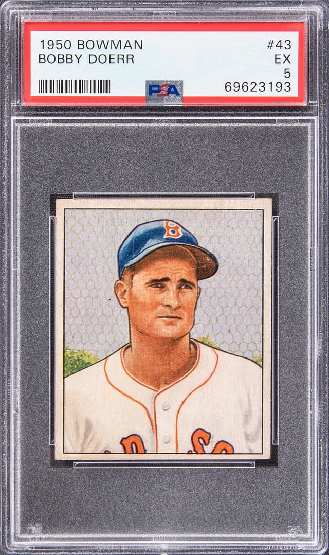 1950 Bowman Bobby Doerr #43 card image