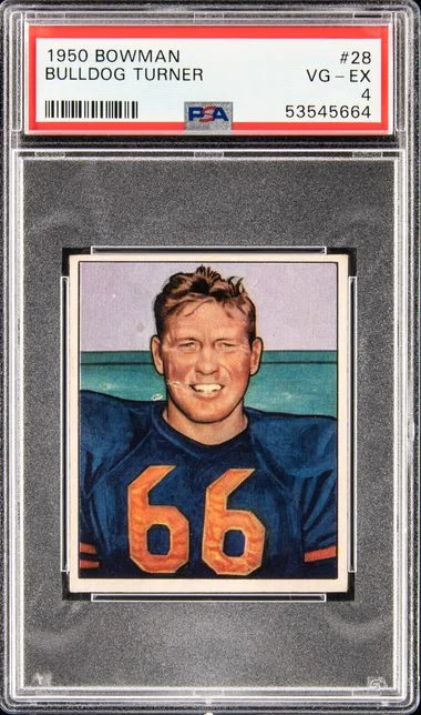 1950 Bowman Bulldog Turner #28 card image