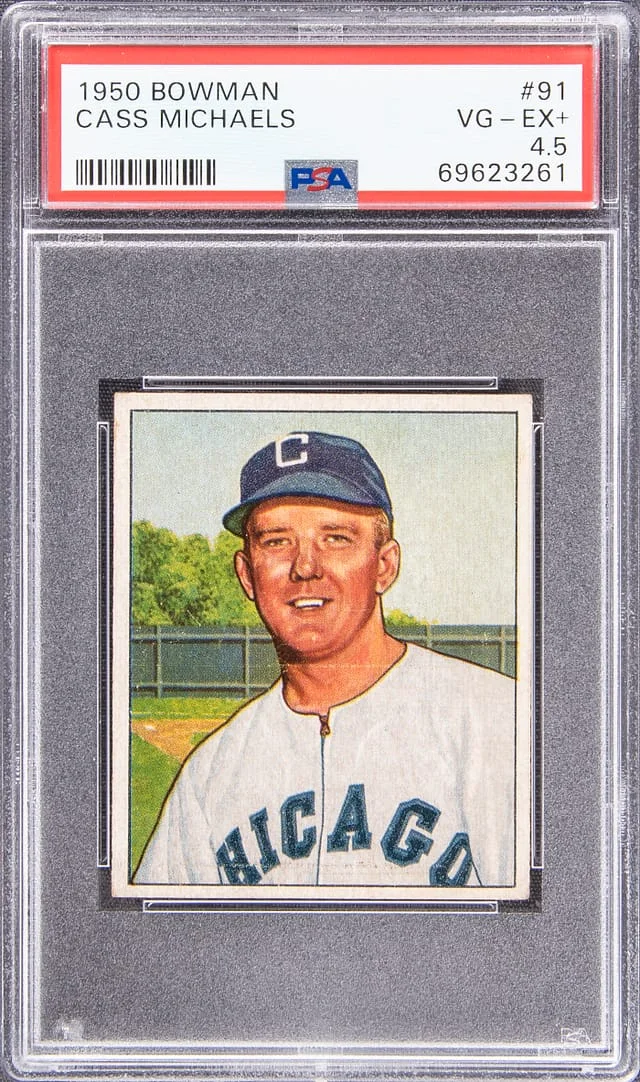 1950 Bowman Cass Michaels #91 card image