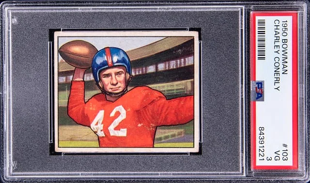 1950 Bowman Charley Conerly #103 card image