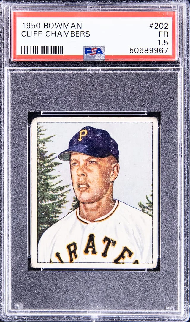 1950 Bowman Cliff Chambers #202 card image