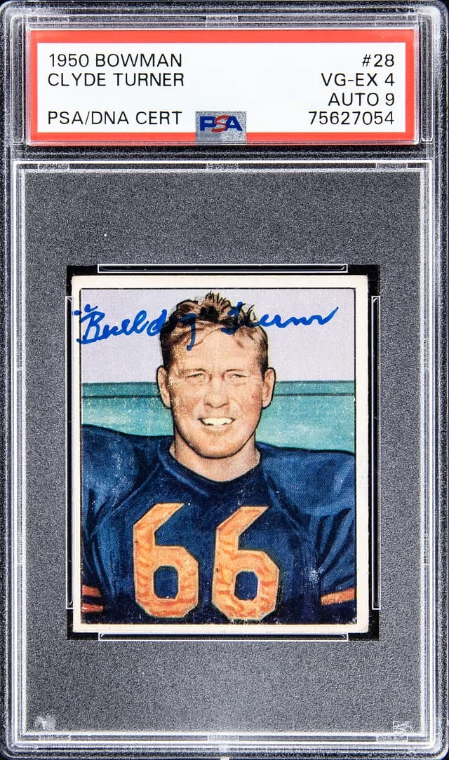 1950 Bowman Clyde Bulldog Turner #24 card image