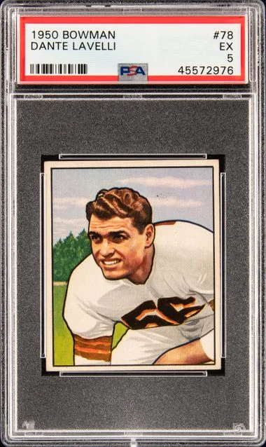 1950 Bowman Dante Lavelli #78 card image