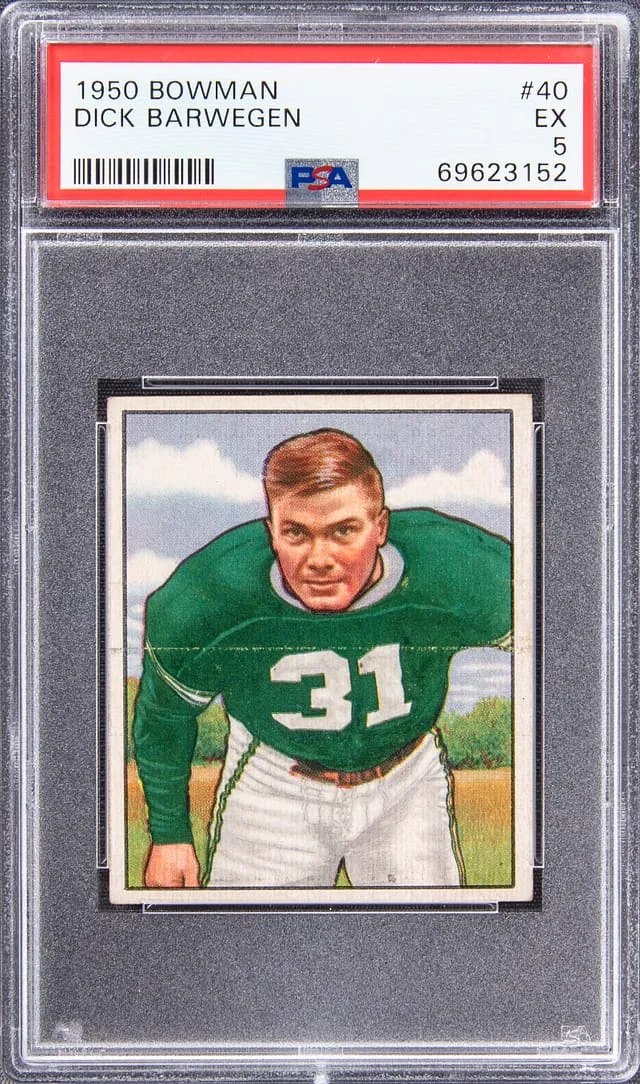 1950 Bowman Dick Barwegen #40 card image