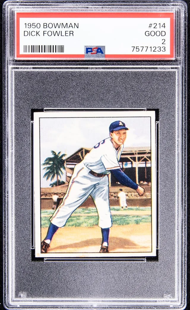 1950 Bowman Dick Fowler #214 card image