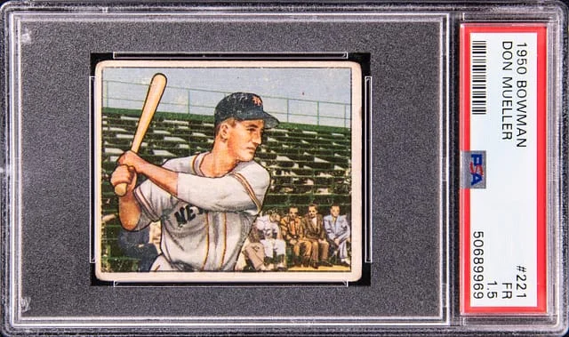 1950 Bowman Don Mueller #221 card image