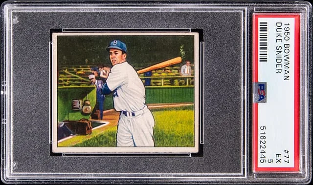 1950 Bowman Duke Snider #77 card image