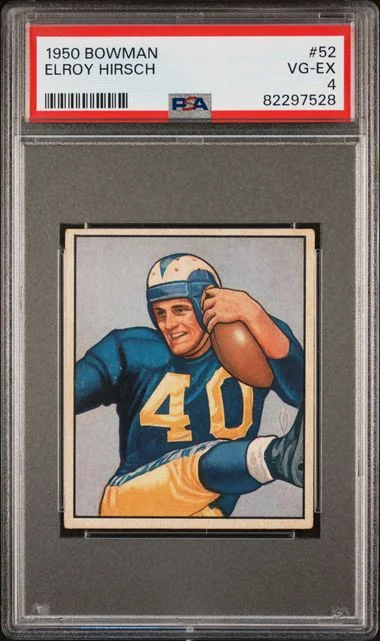 1950 Bowman Elroy Hirsch #52 card image