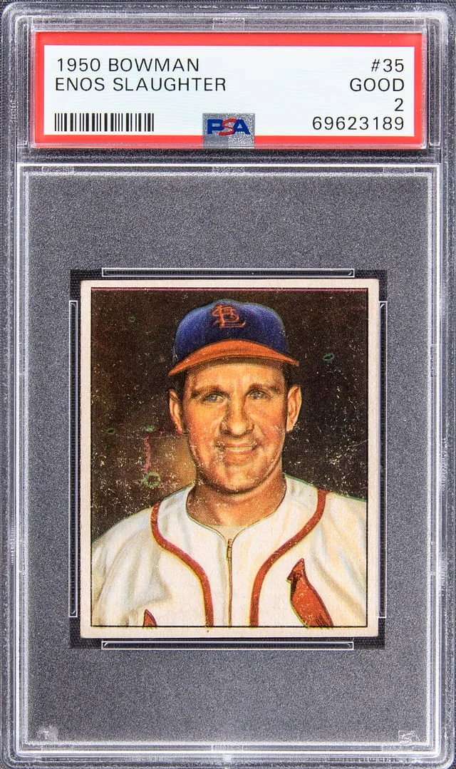 1950 Bowman Enos Slaughter #35 card image