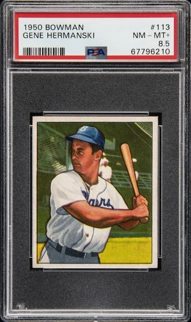 1950 Bowman Gene Hermanski #113 card image