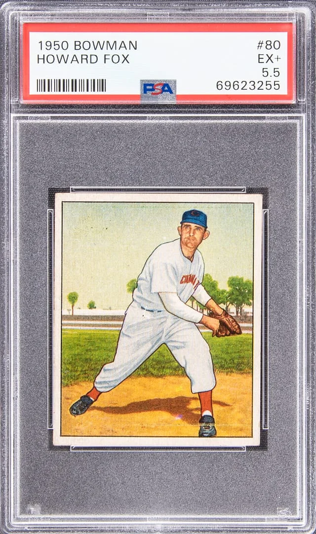 1950 Bowman Howard Fox #80 card image