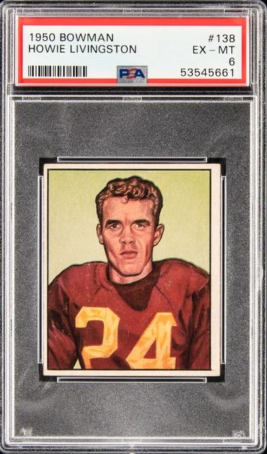 1950 Bowman Howie Livingston #138 card image