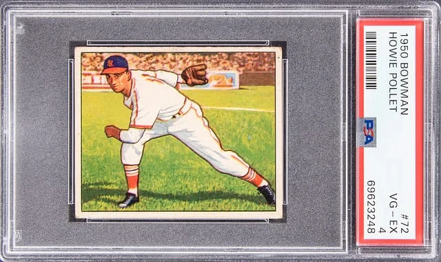 1950 Bowman Howie Pollet #72 card image