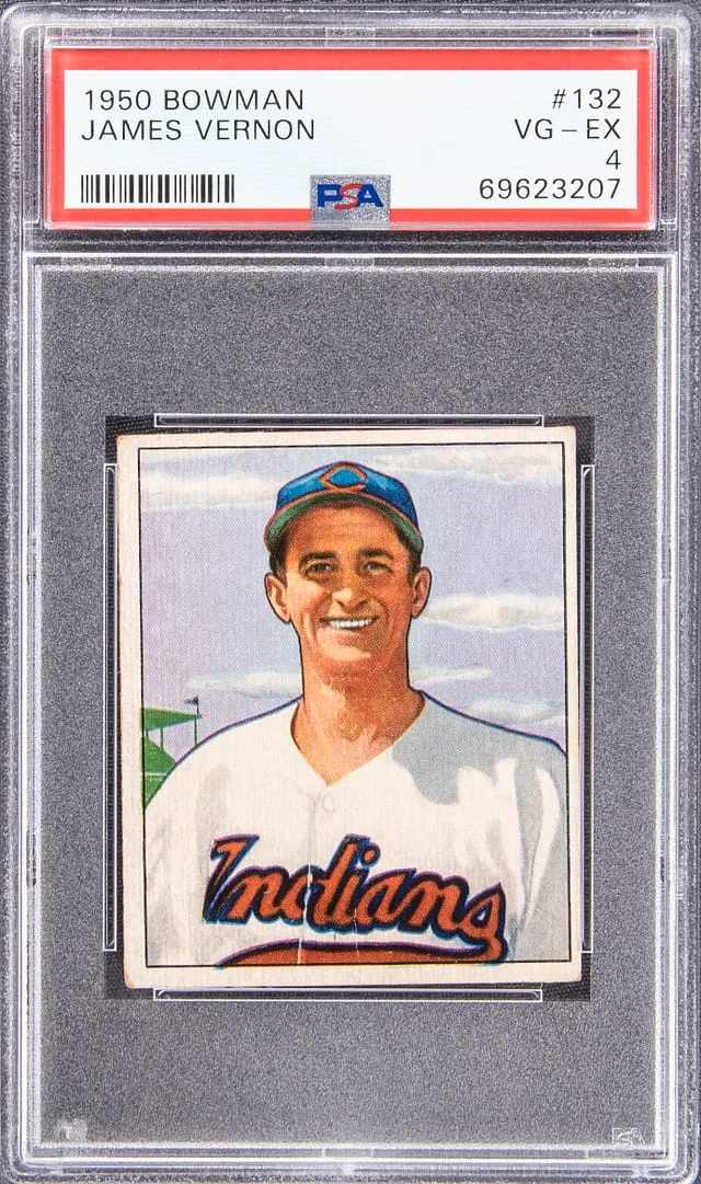 1950 Bowman James Vernon #132 card image