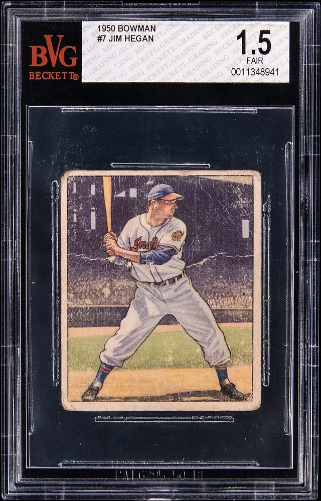 1950 Bowman Jim Hegan #7 card image