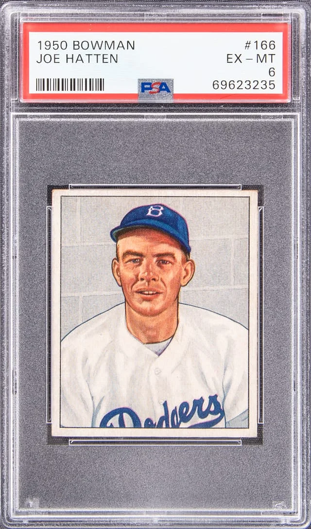 1950 Bowman Joe Hatten #166 card image