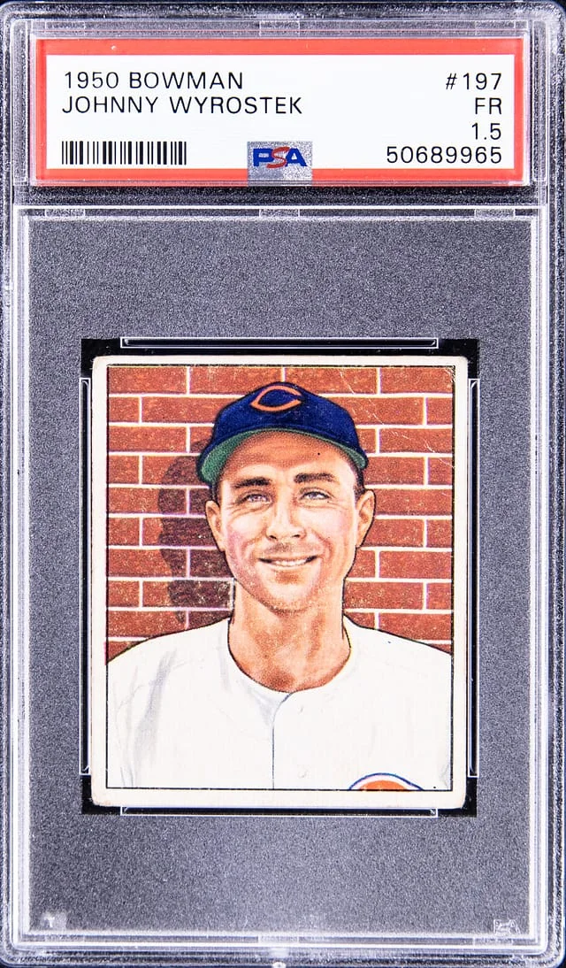 1950 Bowman Johnny Wyrostek #197 card image