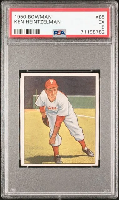 1950 Bowman Ken Heintzelman #85 card image