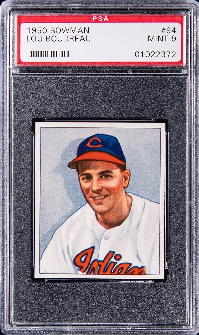 1950 Bowman Lou Boudreau #94 card image