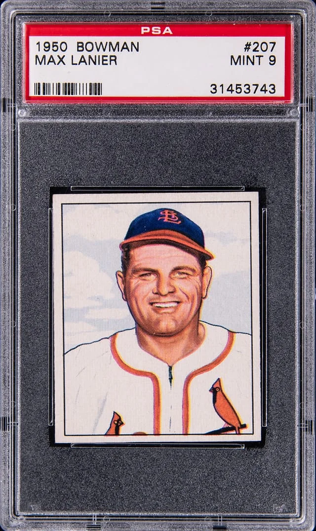 1950 Bowman Max Lanier #207 card image