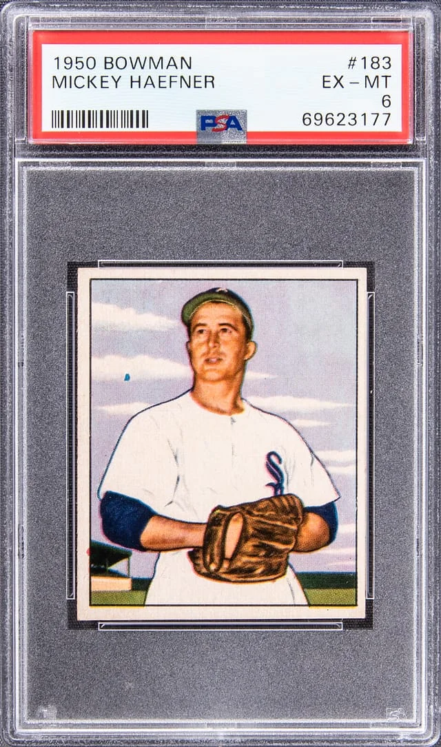 1950 Bowman Mickey Haefner #183 card image