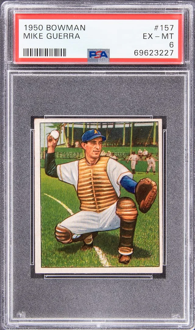 1950 Bowman Mike Guerra #157 card image