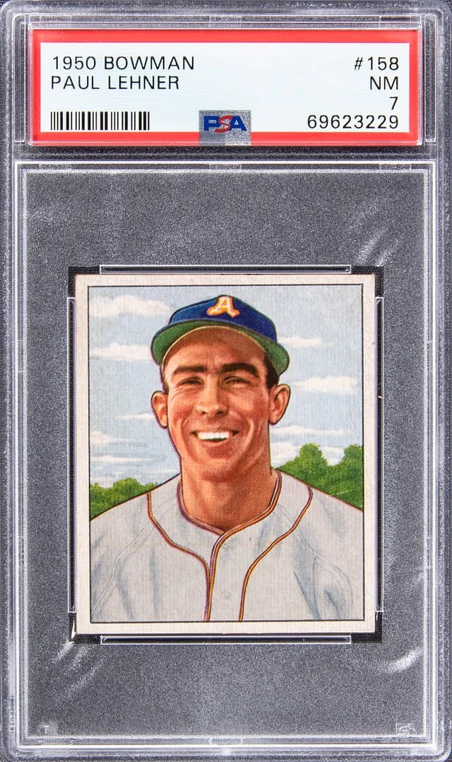 1950 Bowman Paul Lehner #158 card image