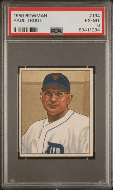 1950 Bowman Paul Trout #134 card image