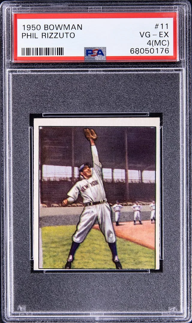 1950 Bowman Phil Rizzuto #11 card image