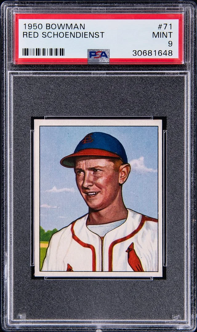 1950 Bowman Red Schoendienst #71 card image