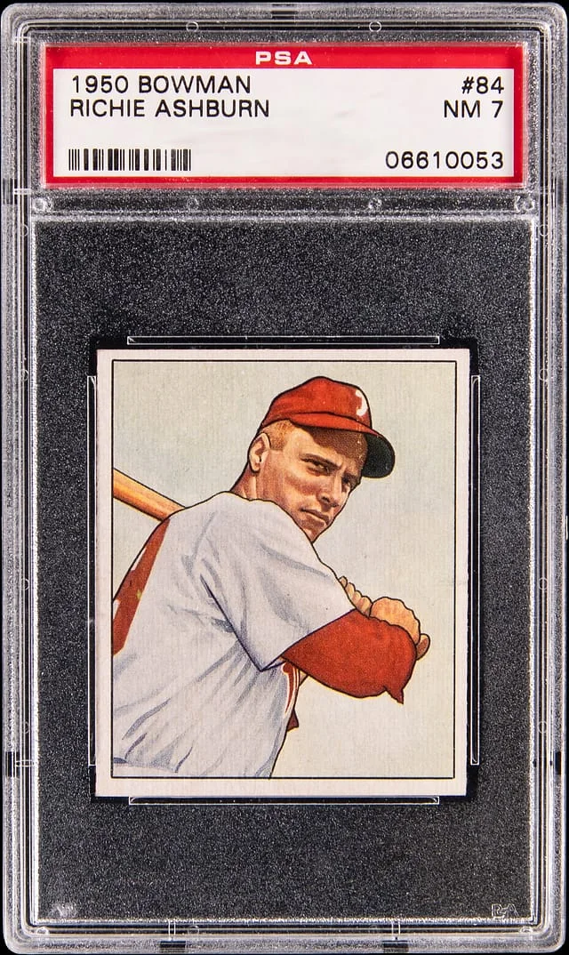 1950 Bowman Richie Ashburn #84 card image