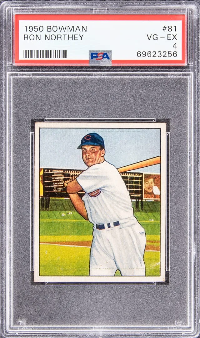 1950 Bowman Ron Northey #81 card image