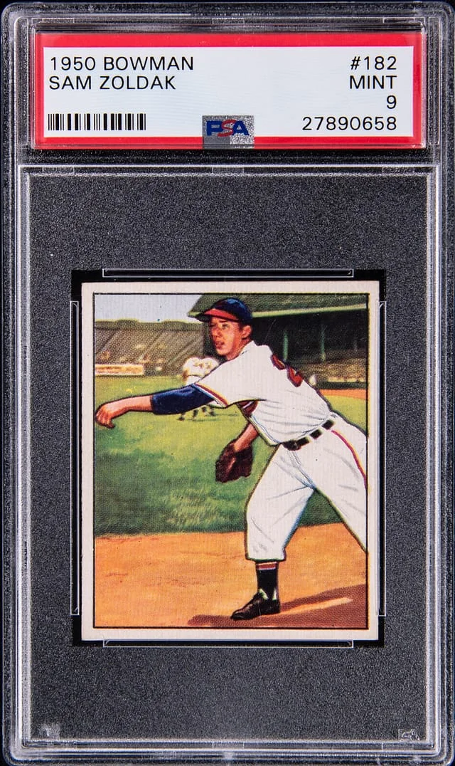 1950 Bowman Sam Zoldak #182 card image