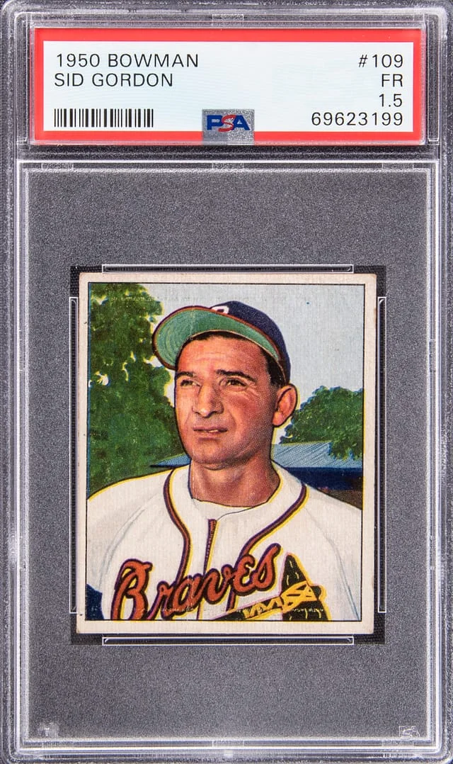 1950 Bowman Sid Gordon #109 card image