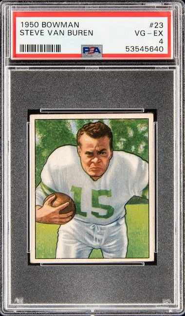 1950 Bowman Steve Van Buren #23 card image