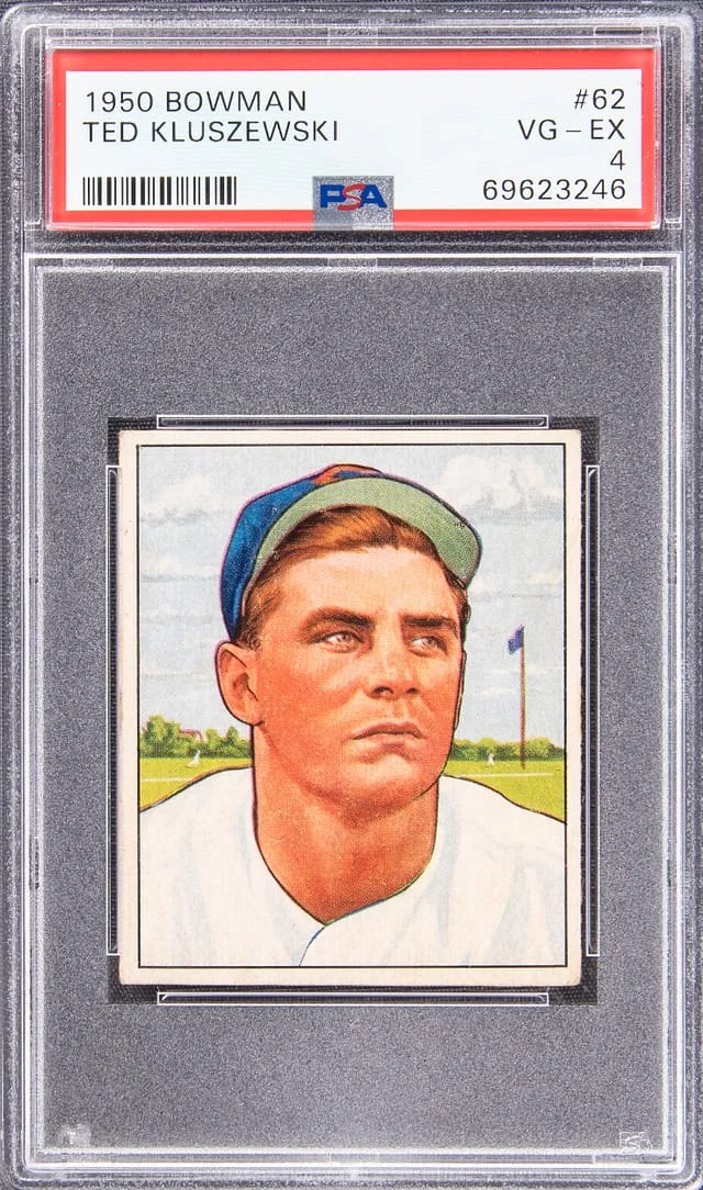 1950 Bowman Ted Kluszewski #62 card image