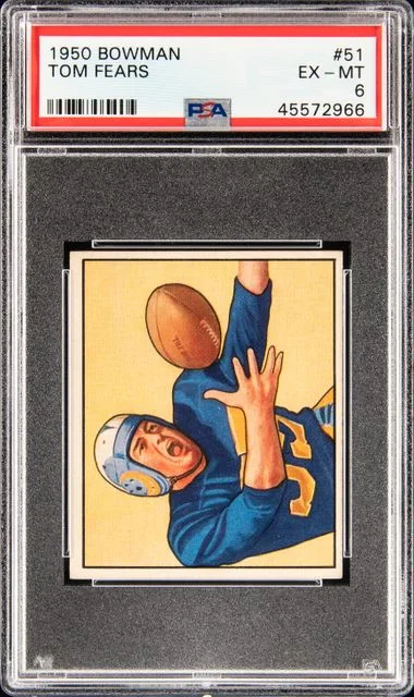 1950 Bowman Tom Fears #51 card image