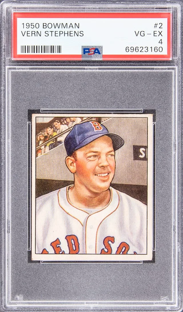 1950 Bowman Vern Stephens #2 card image