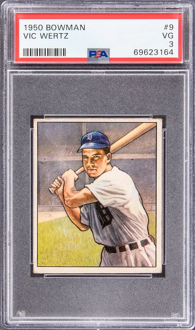 1950 Bowman Vic Wertz #9 card image
