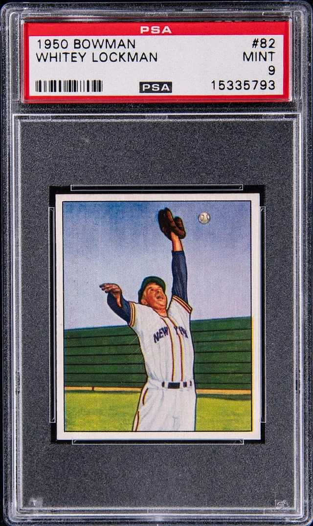 1950 Bowman Whitey Lockman #82 card image