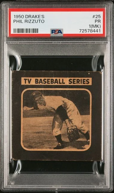 1950 Drake's Phil Rizzuto #25 card image