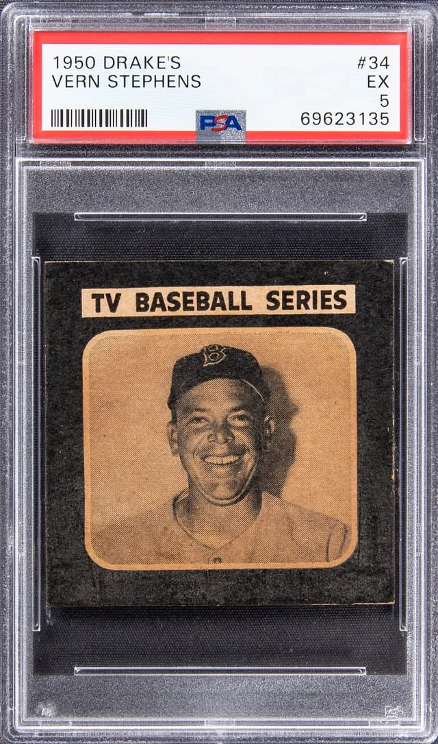 1950 Drake's Vern Stephens #34 card image