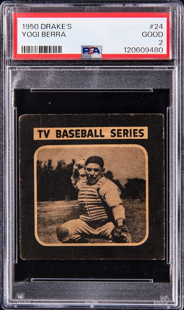 1950 Drake's Yogi Berra #24 card image