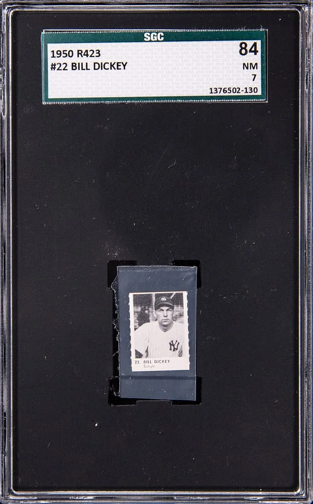 1950 R423 Bill Dickey #22 card image