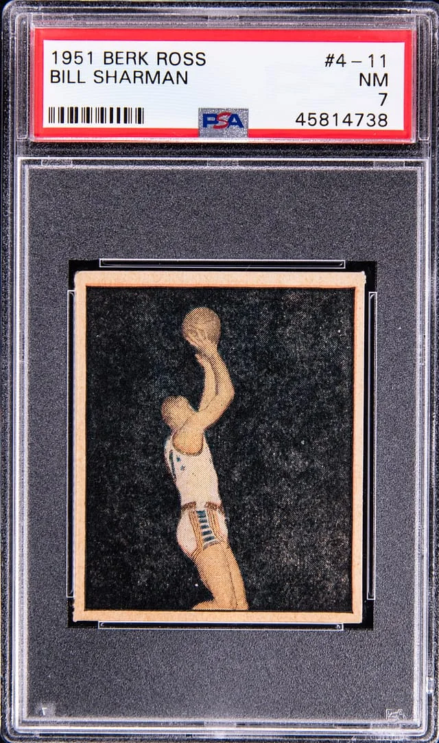 1951 Berk Ross Bill Sharman #4-11 card image